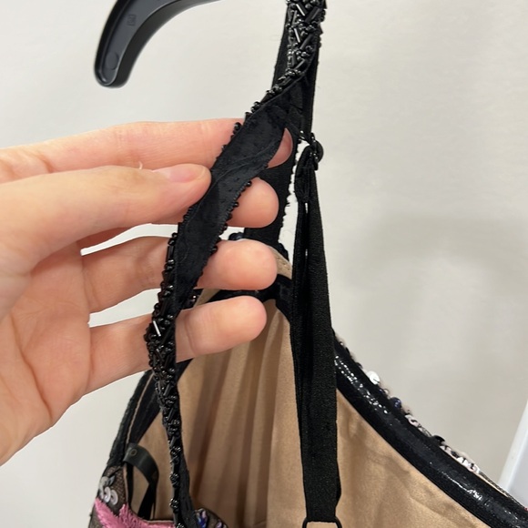 BRONX AND BANCO Dahlia Leona Embroidered Gown in Silver Multi - Picture 12 of 14